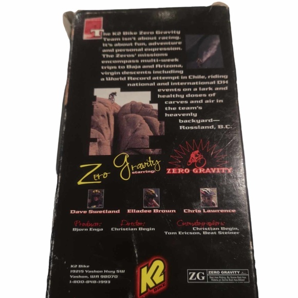 Rare 1998 K2 Bike Zero Gravity VHS Dave Swetland, Chris Lawrence, Elladee Brown - Picture 3 of 6